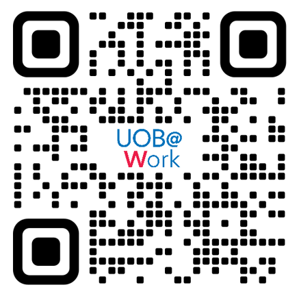 สำหรับบริษัทหรือองค์กรที่สนใจสิทธิพิเศษทางการเงินจาก UOB@Work ให้กับพนักงาน สามารถศึกษารายละเอียดเพิ่มเติมได้ที่ LINE Official ID @uobatwork สแกนเลย