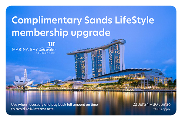 Complimentary Sands LifeStyle membership upgrade