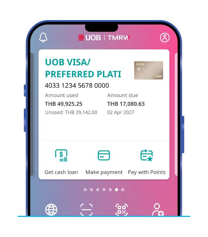 กด Sub-Menu UOB PayAnything ที่ปรากฏบนหน้าจอ