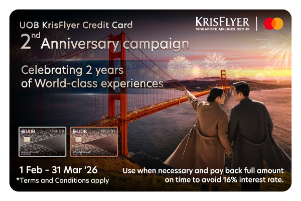 UOB KrisFlyer Credit Card 2<sup>nd</sup> Anniversary campaign