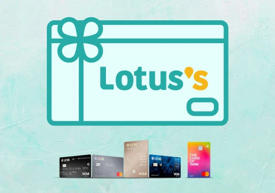 Get Lotus's gift card up to 2,500 THB