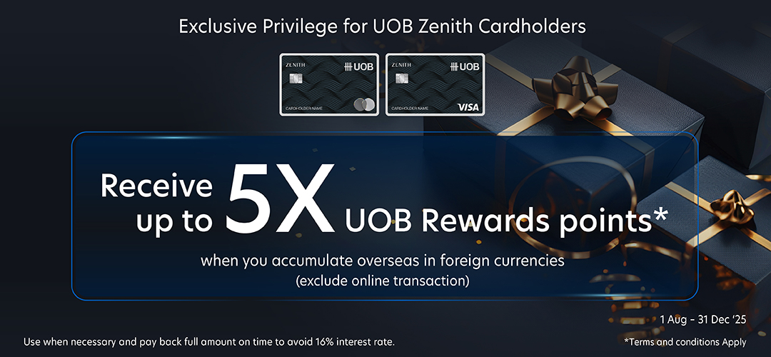 UOB Zenith Special Overseas campaign