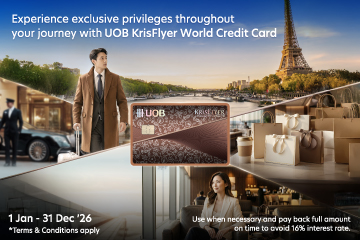 Experience exceptional journeys at every step with the UOB KrisFlyer World Credit Card