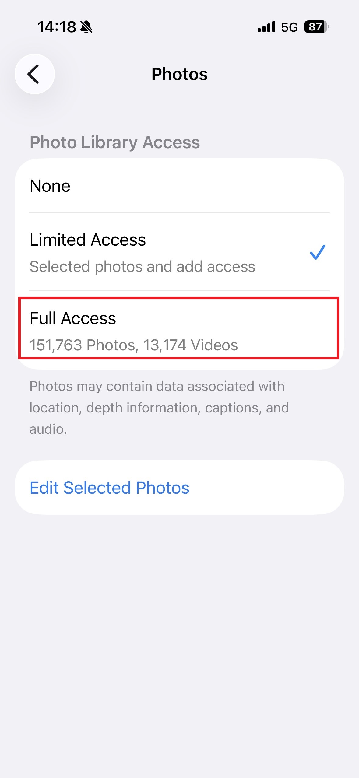 Select &ldquo; Full Access&rdquo; to allow the receipt is auto-saved