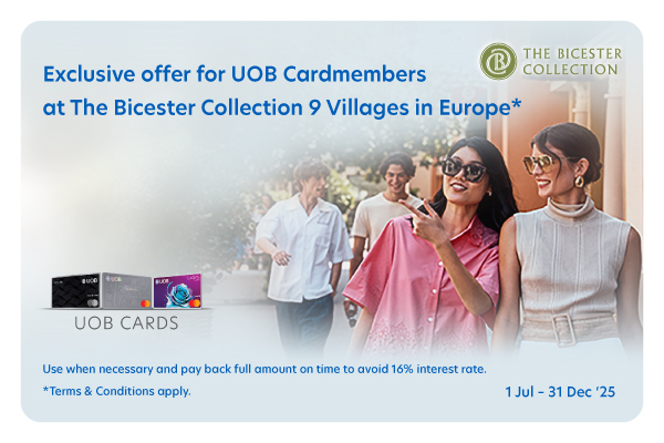 Exclusive offer for UOB Cardmembers at The Bicester Collection 9 Villages in Europe