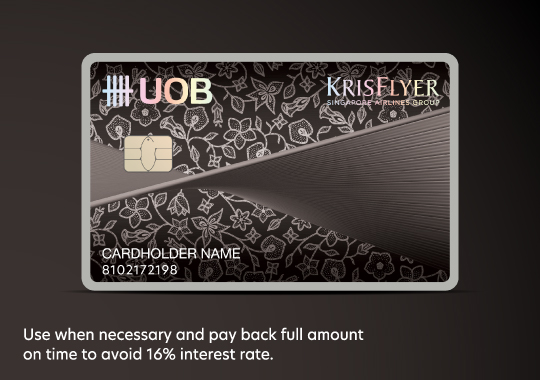 Apply for UOB KrisFlyer World Elite Credit Card Receive 20,000 KrisFlyer miles*