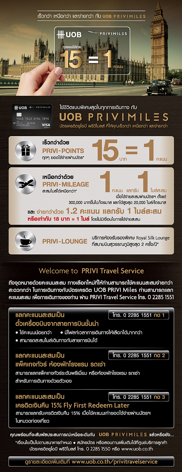 บัตรเครดิตยูโอบี พรีวิไมลส์ pantip