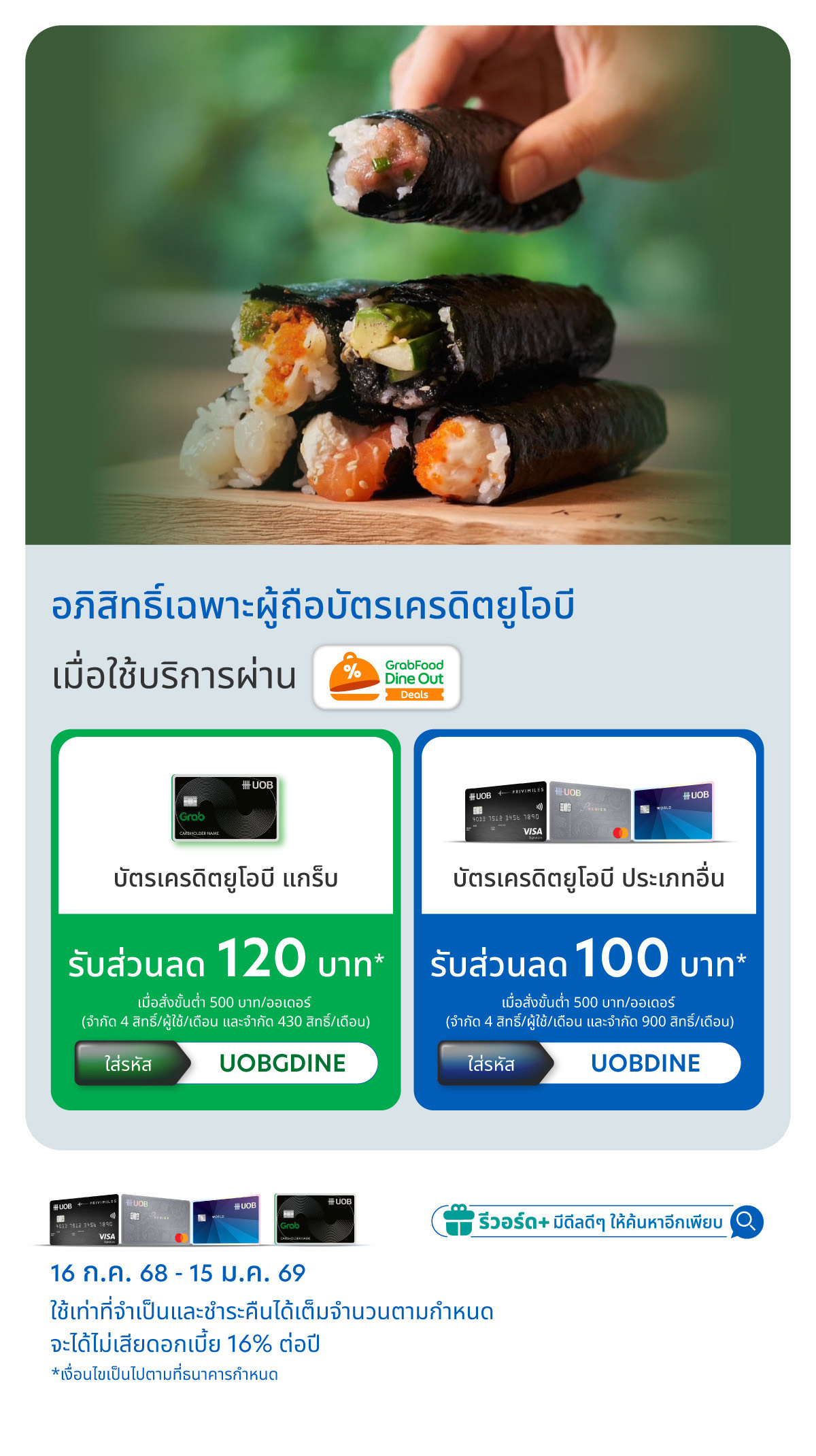 UOB Grab Dine Out 2025 Campaign