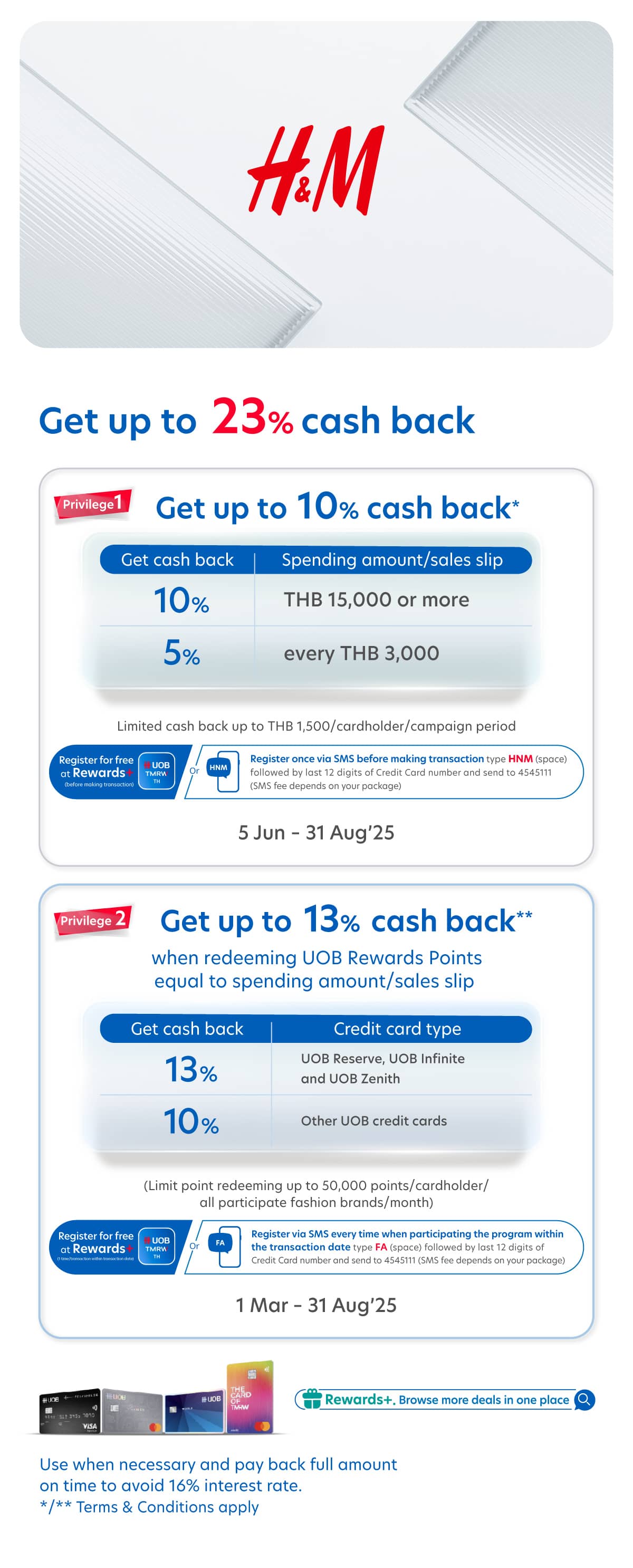 Get up to 23%* cash back